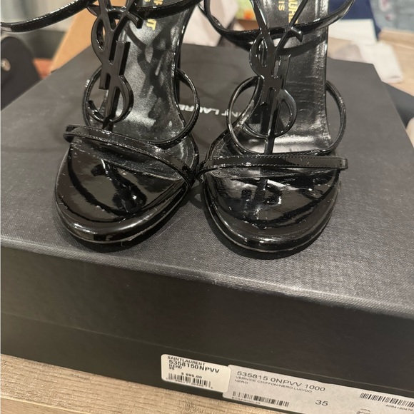 Saint Laurent Cassandra YSL logo heels - Picture 5 of 6